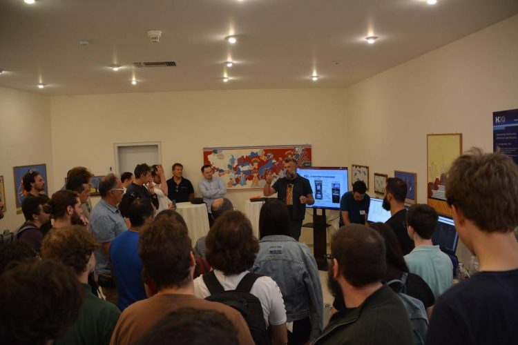 Presentation of QKD Networks (demo) by the teams of the National and Kapodistrian University of Athens and GRNET. The demo was presented by the Ass. Prof. G. T Kanellos, Department of Informatics and Telecommunications at the University of Athens, NKUA and Technical Coordinator of the HellasQCI Project.