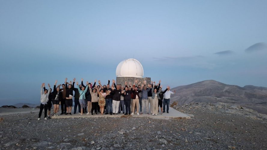 Visit to the Skinakas Observatory, strategic partner of the HellasQCI project, that will be converted into an optical ground station (OGS) for the space segment of EuroQCI.